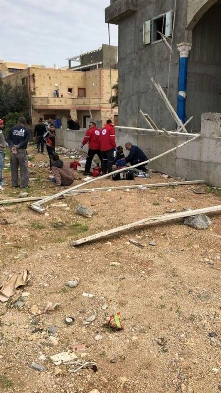 مصرع عامل (40 عام) من سكان غزة نتيجة سقوطه عن ارتفاع في مدينة طمرة 